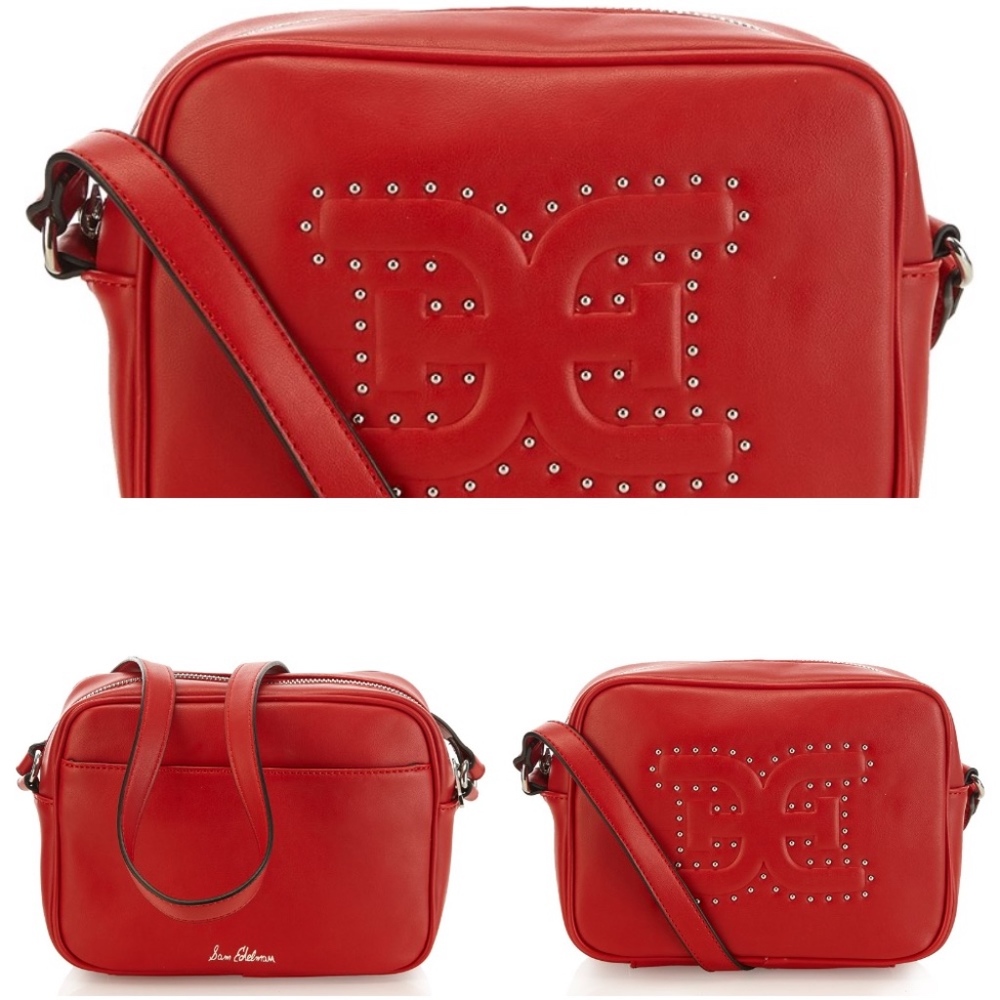 SAM EDELMAN Studded Faux Leather Crossbody Bag